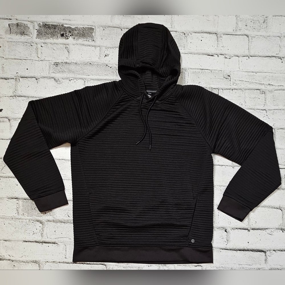 Apana Men's Black Ottoman Pullover Hoodie - Picture 5 of 11